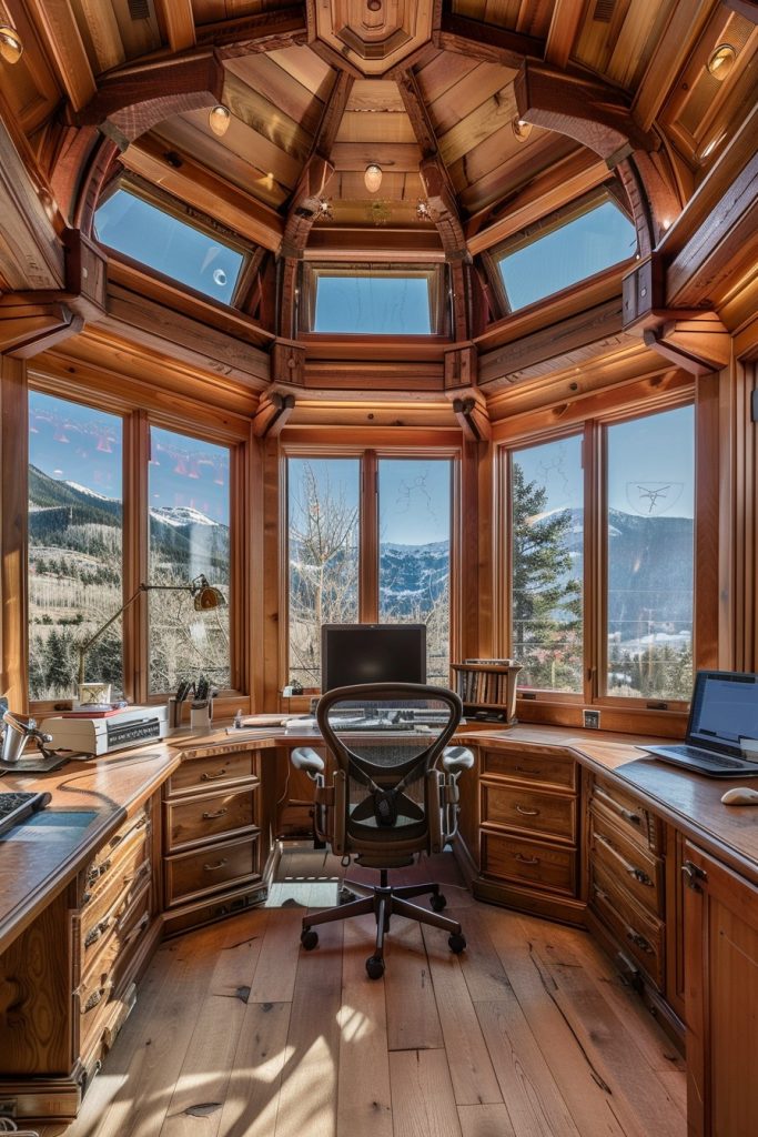 octagonal home office