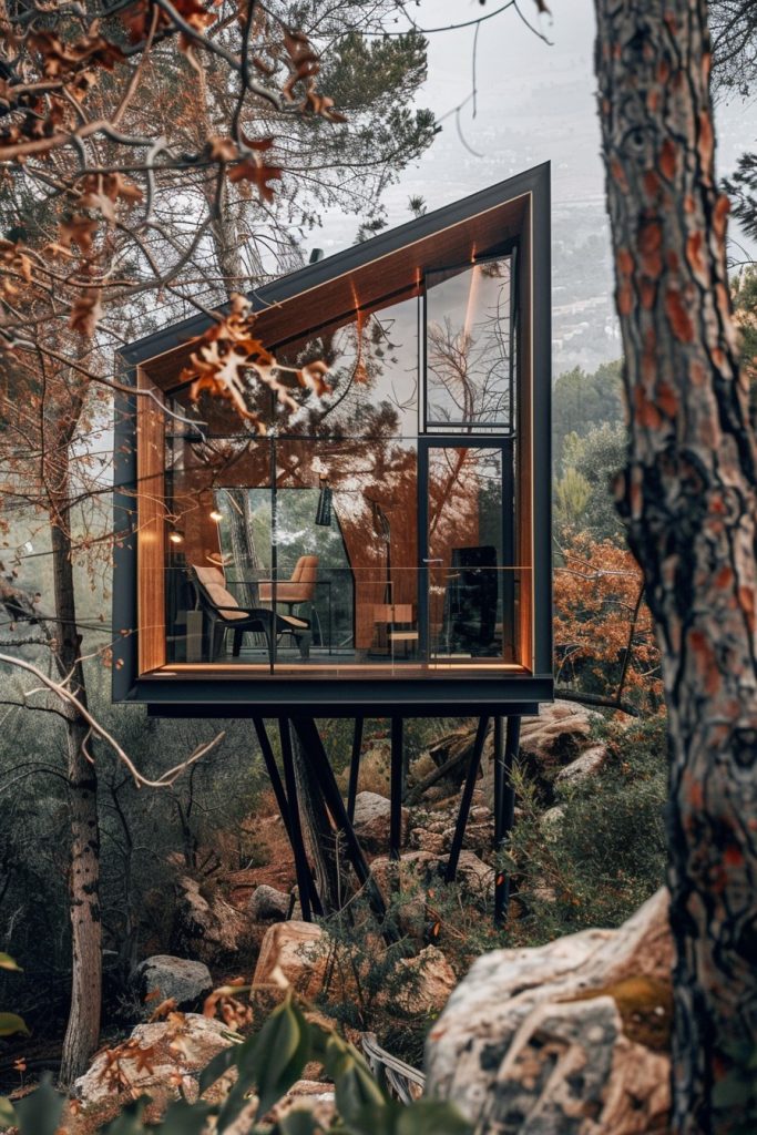 office glass cabin