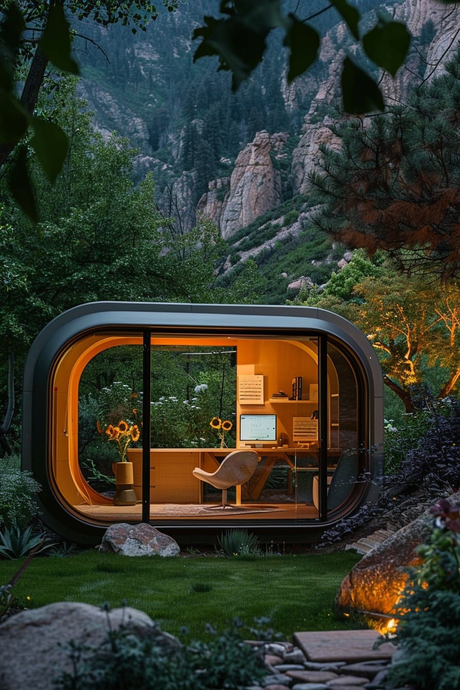 70 Stunning Home Offices with Mountain Views