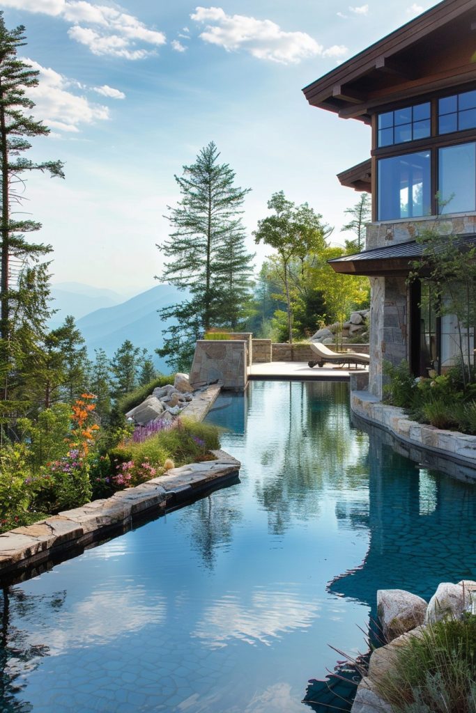 pool in alpine gardens