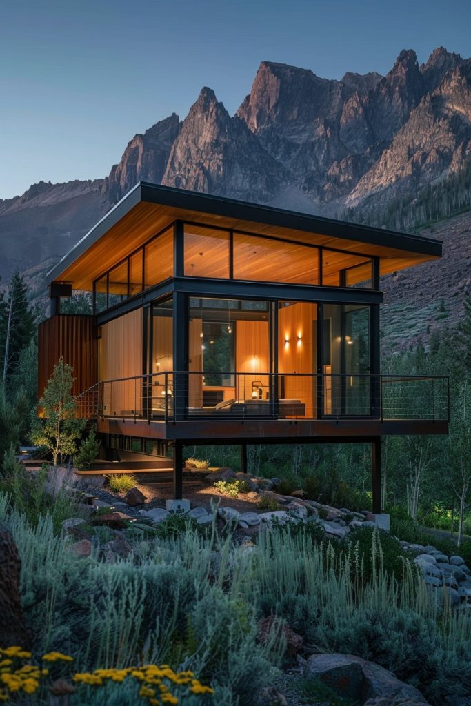 smart mountain cabin