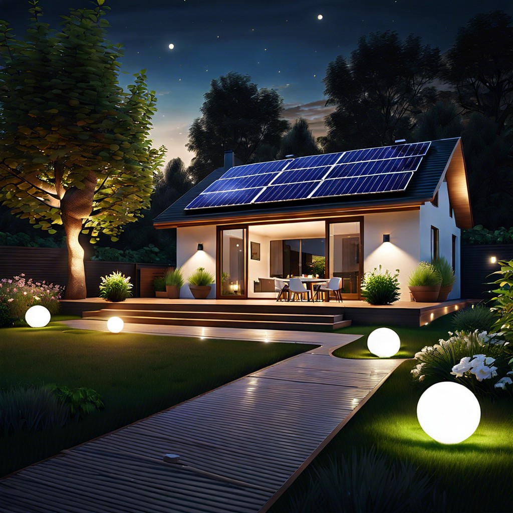 solar powered garden lights