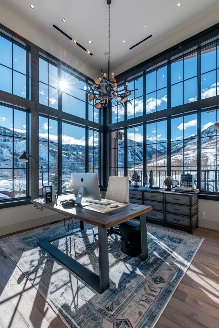 70 Stunning Home Offices with Mountain Views