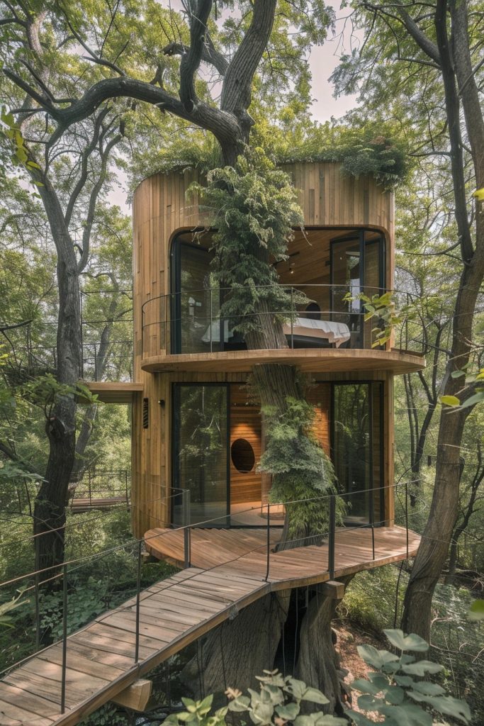 tree cabin integrated