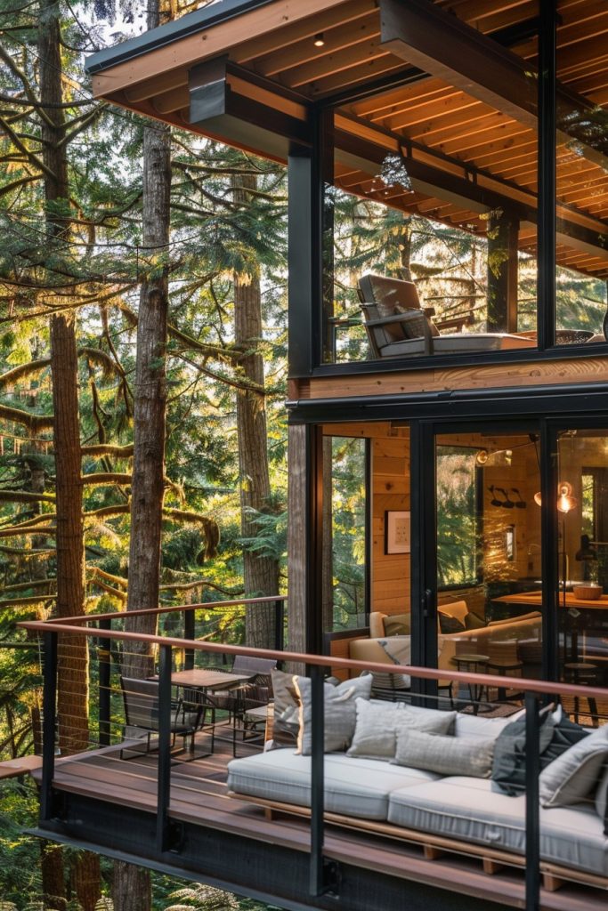 tree cabin outdoor living