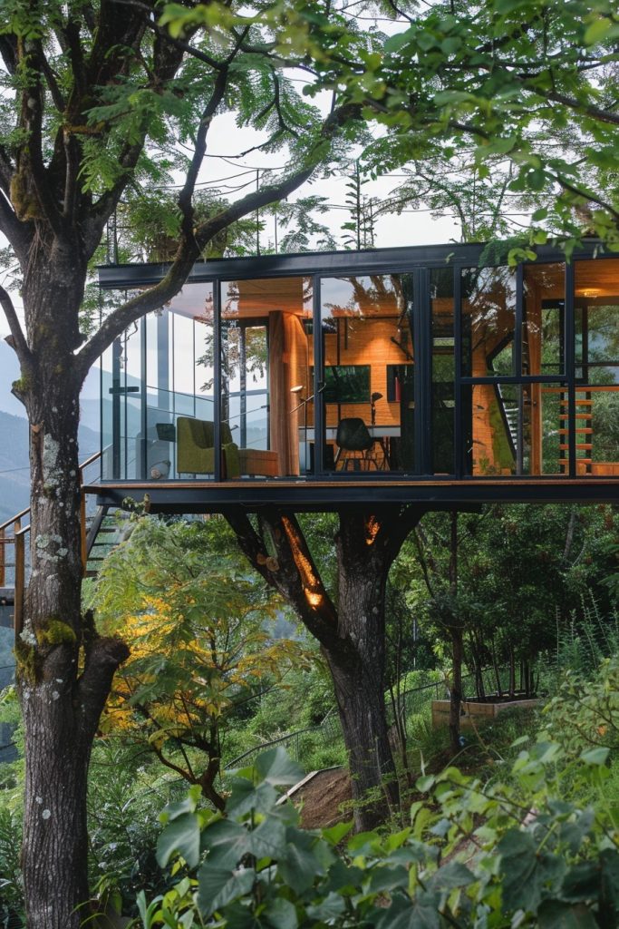 treehouse office cabin