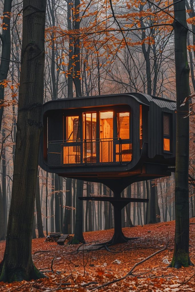 treehouse cabin 3d printed