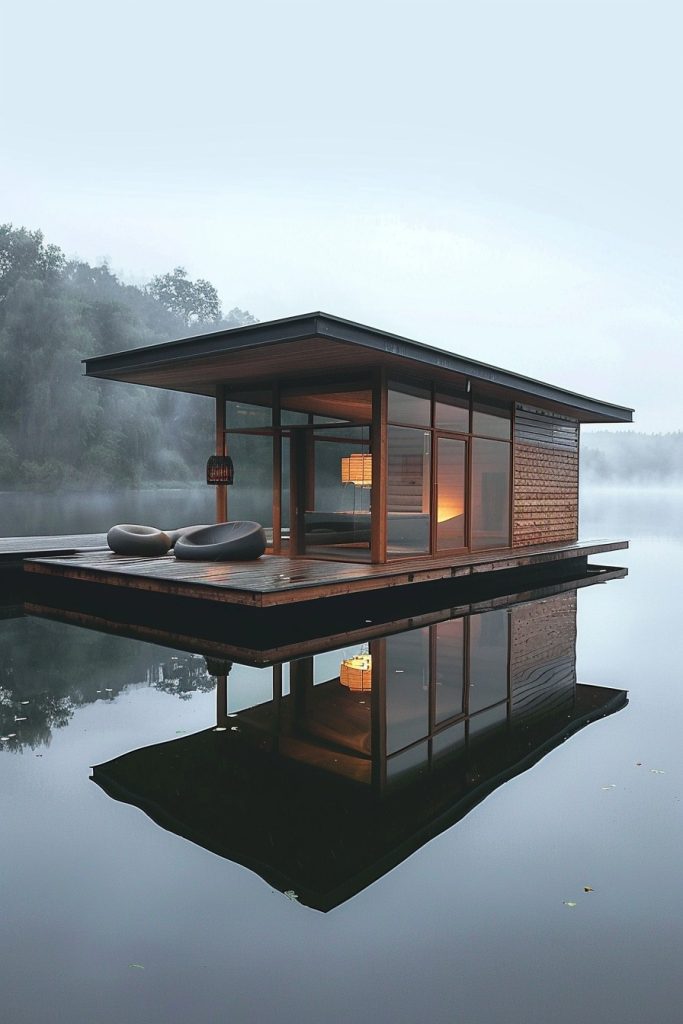 zen cabin on the lake