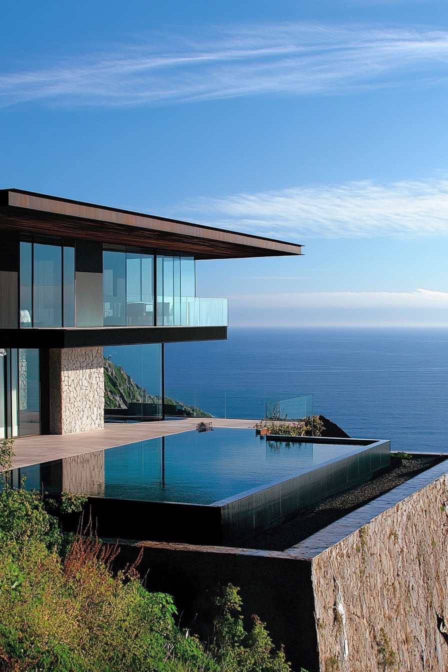 cliff house cantilevered pool 3