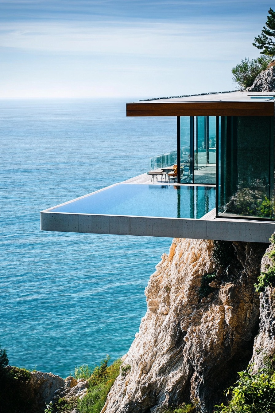 cliff house cantilevered pool 4