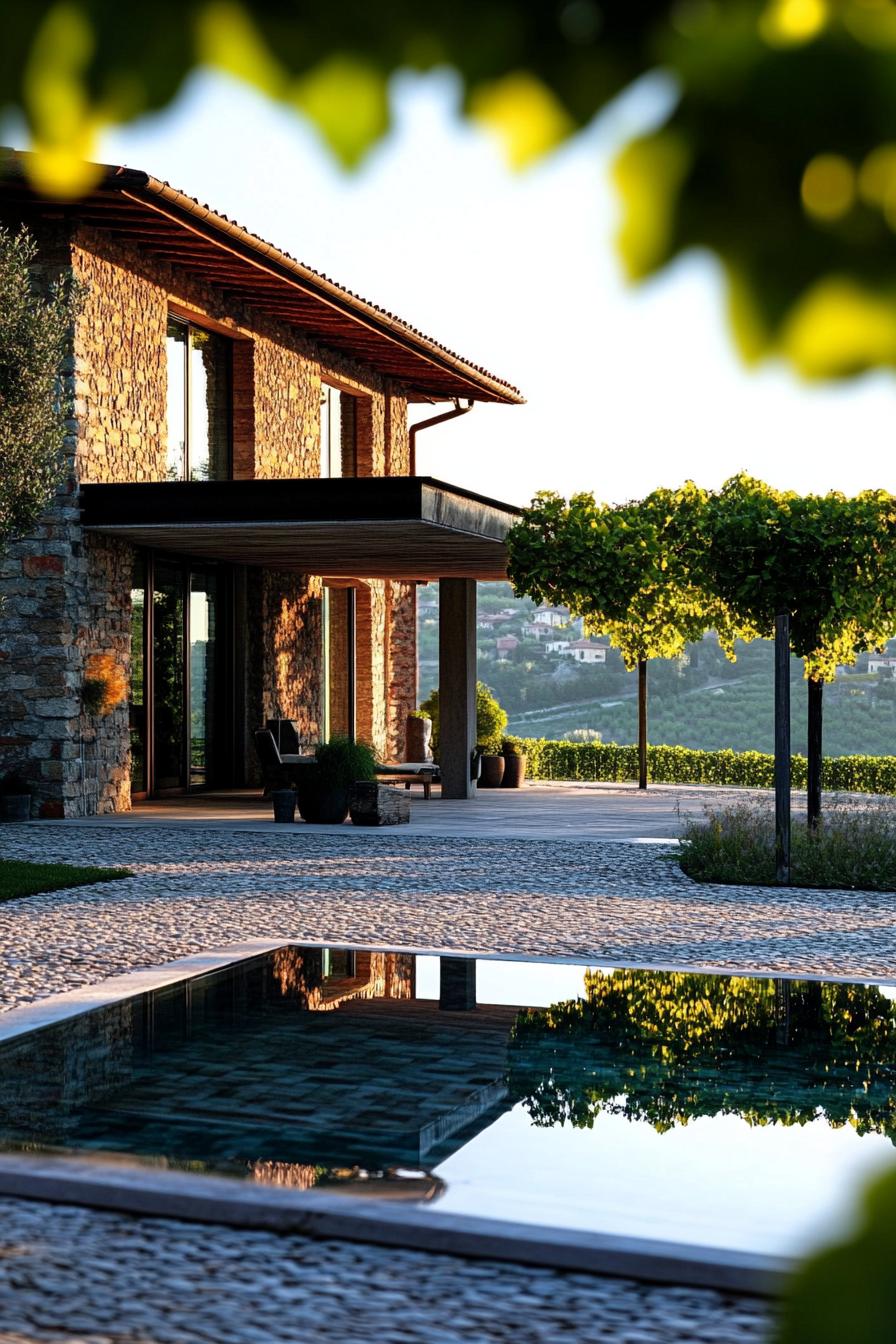 modern Italian villa vineyard 3