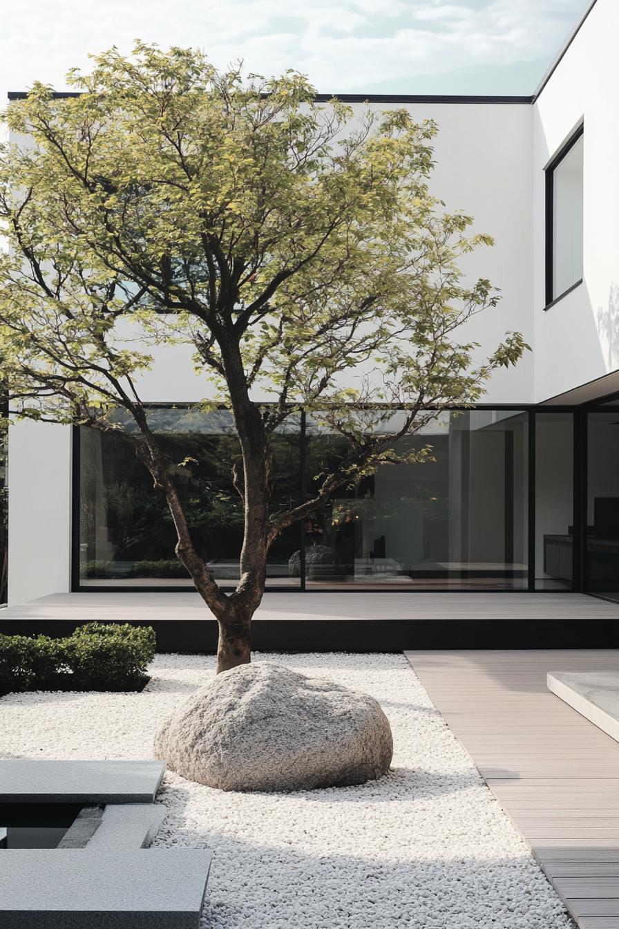 modern Korean home minimalist zen garden 2