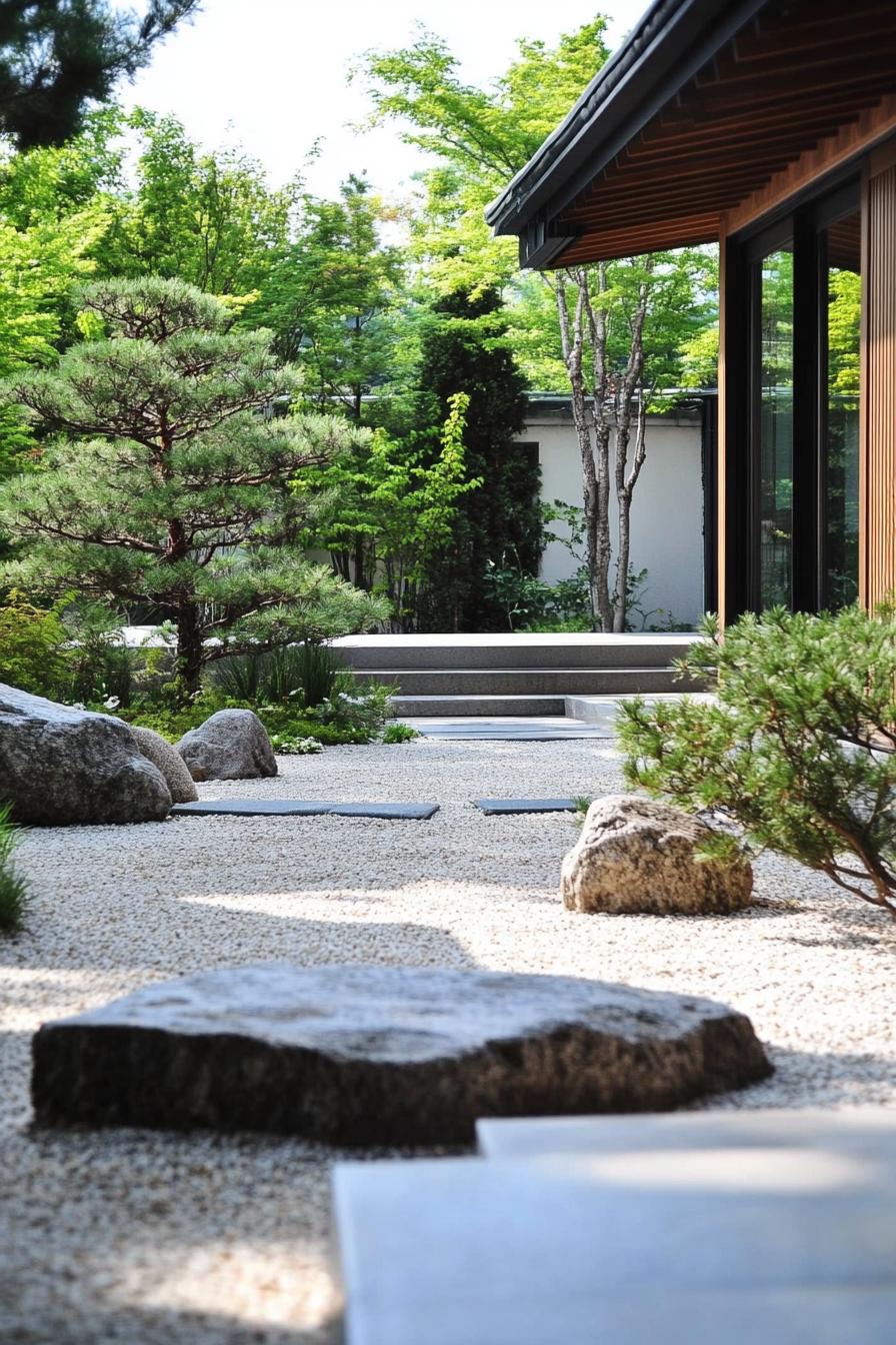 modern Korean home minimalist zen garden 3