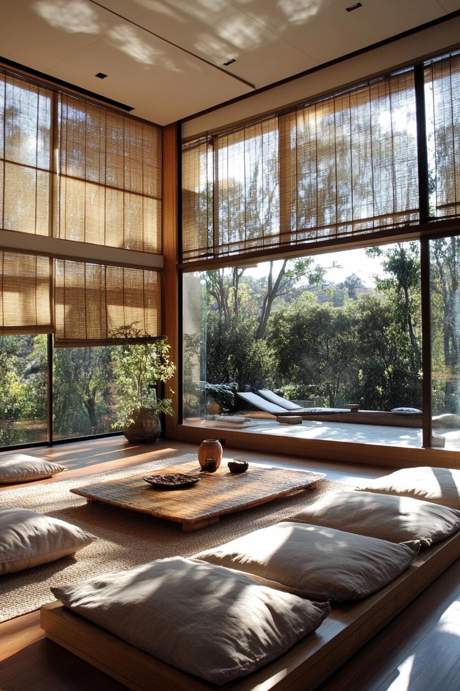 modern japanese style zen home with shoji screens 2