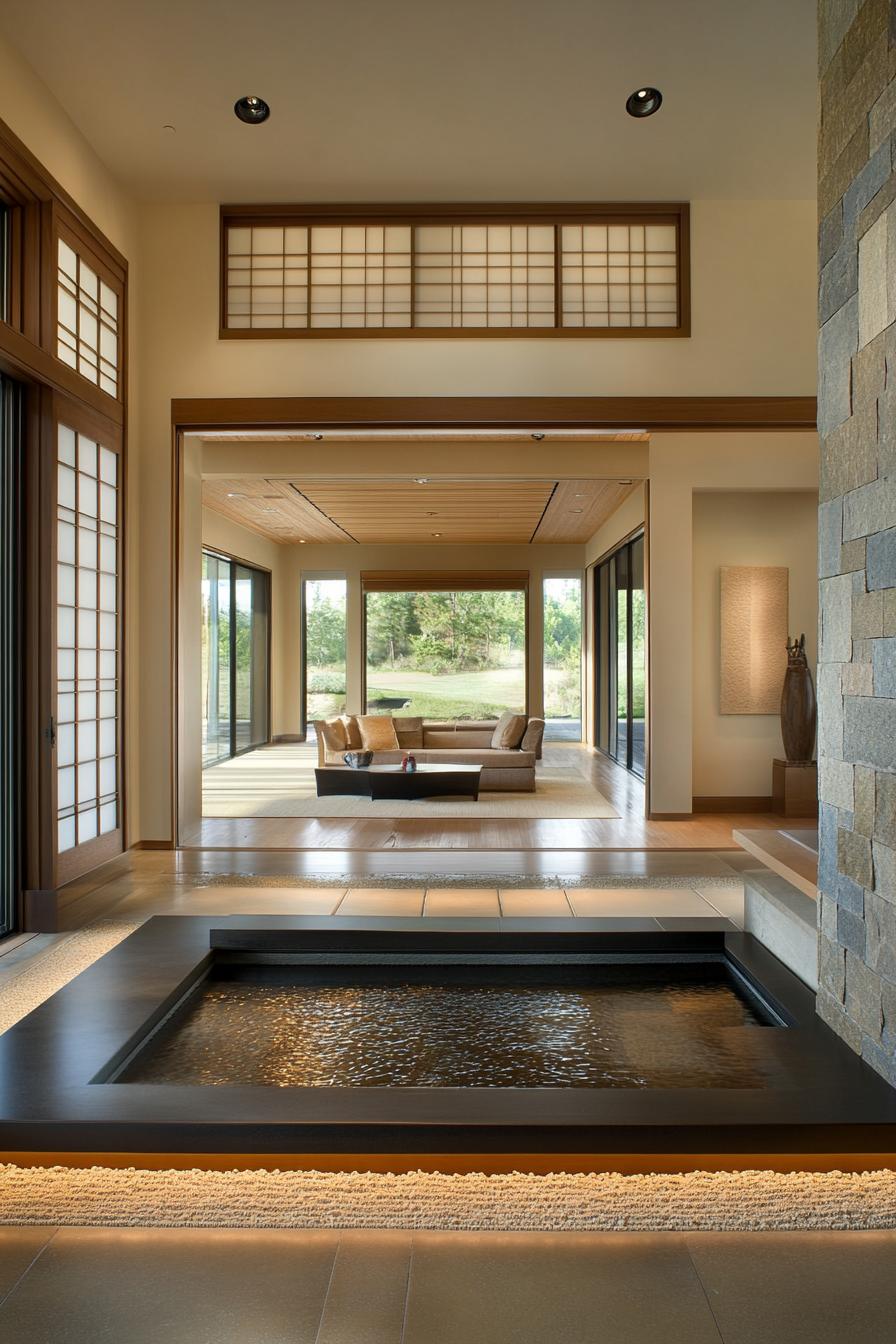 modern japanese style zen home with shoji screens 3