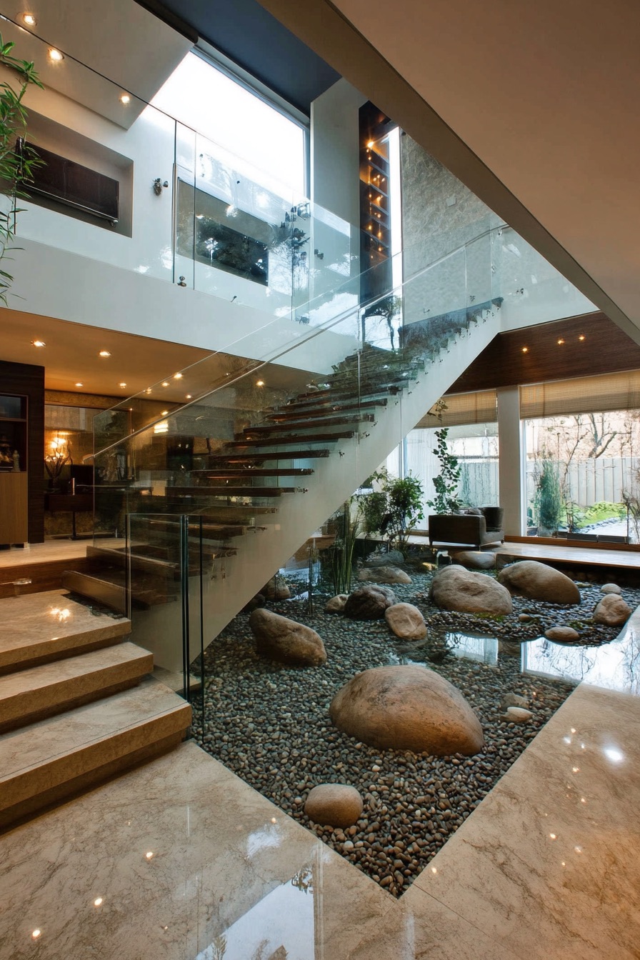 atrium zen rocks 1