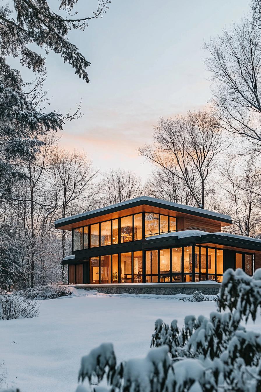 modern winter wanderland estate 1