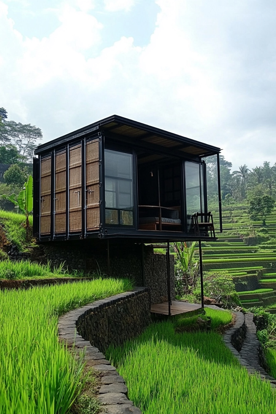 shipping container cabin tropical 4