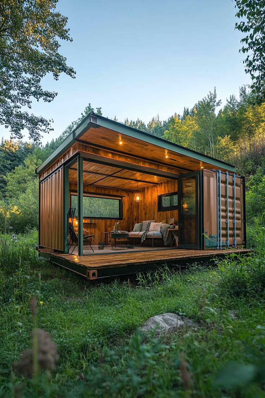 shipping container cabin eco friendly 1