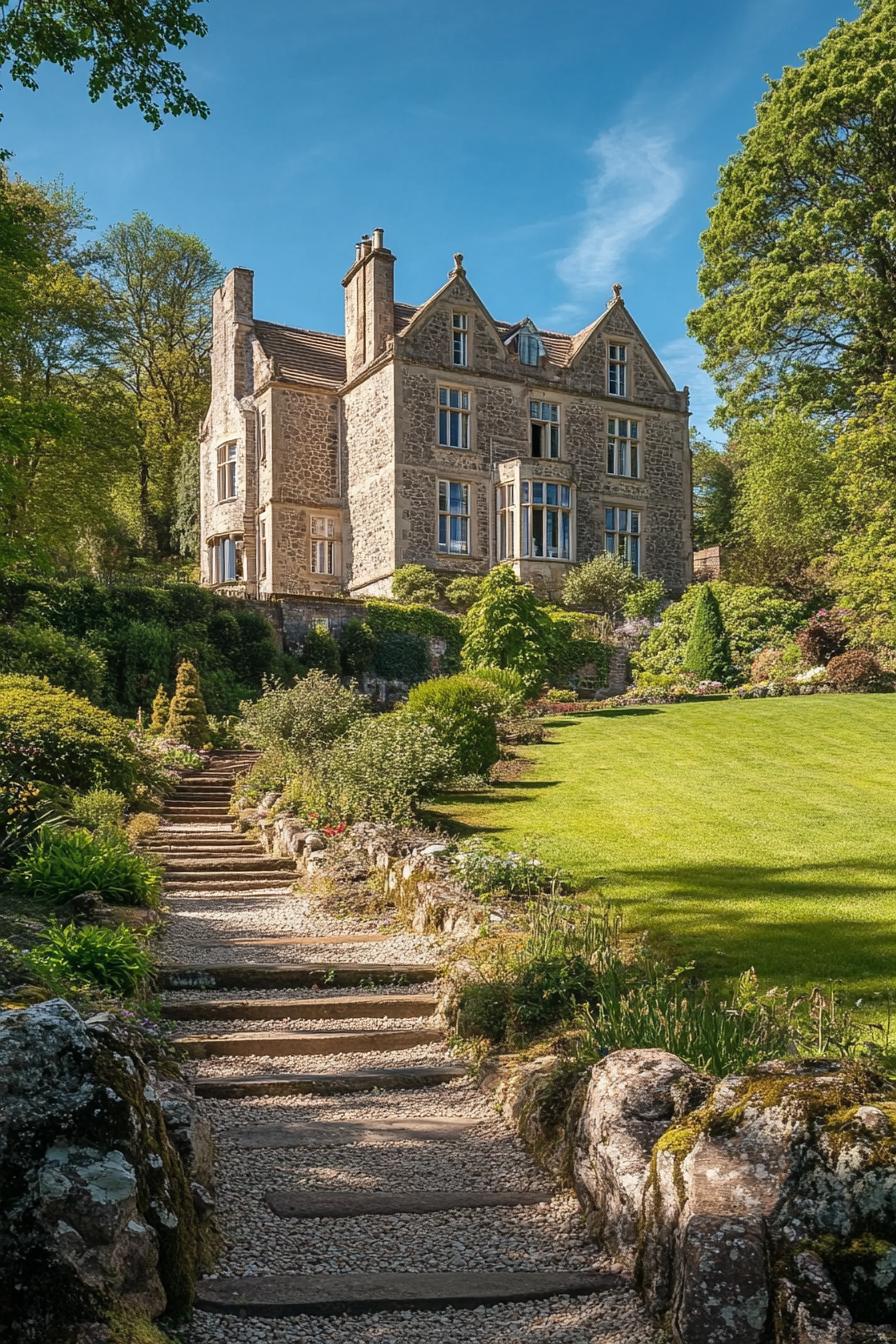 historic castle conversion mansion house with large gardens 2