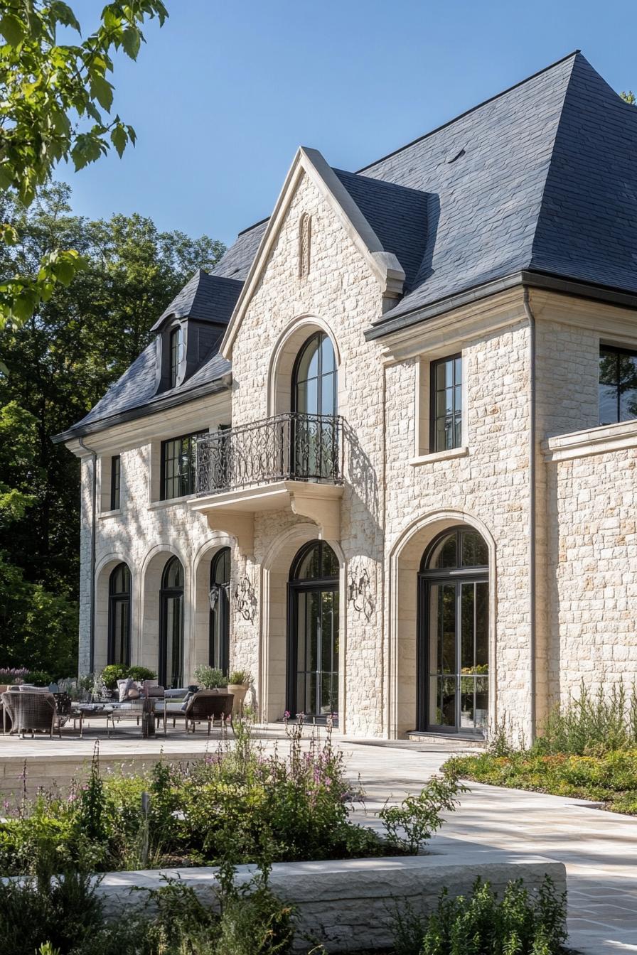 modern French chateau