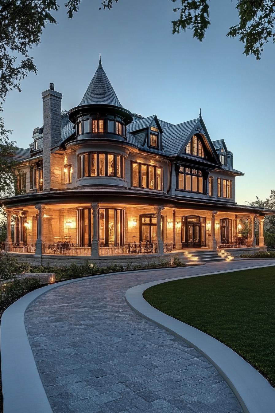 modern Victorian style mansion luxury house 3