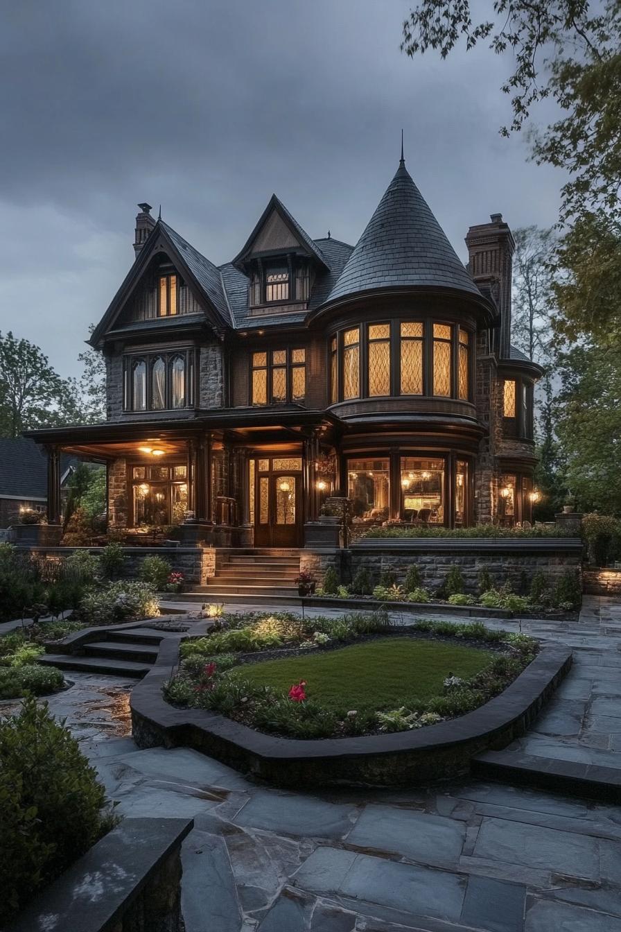 modern Victorian style mansion luxury house