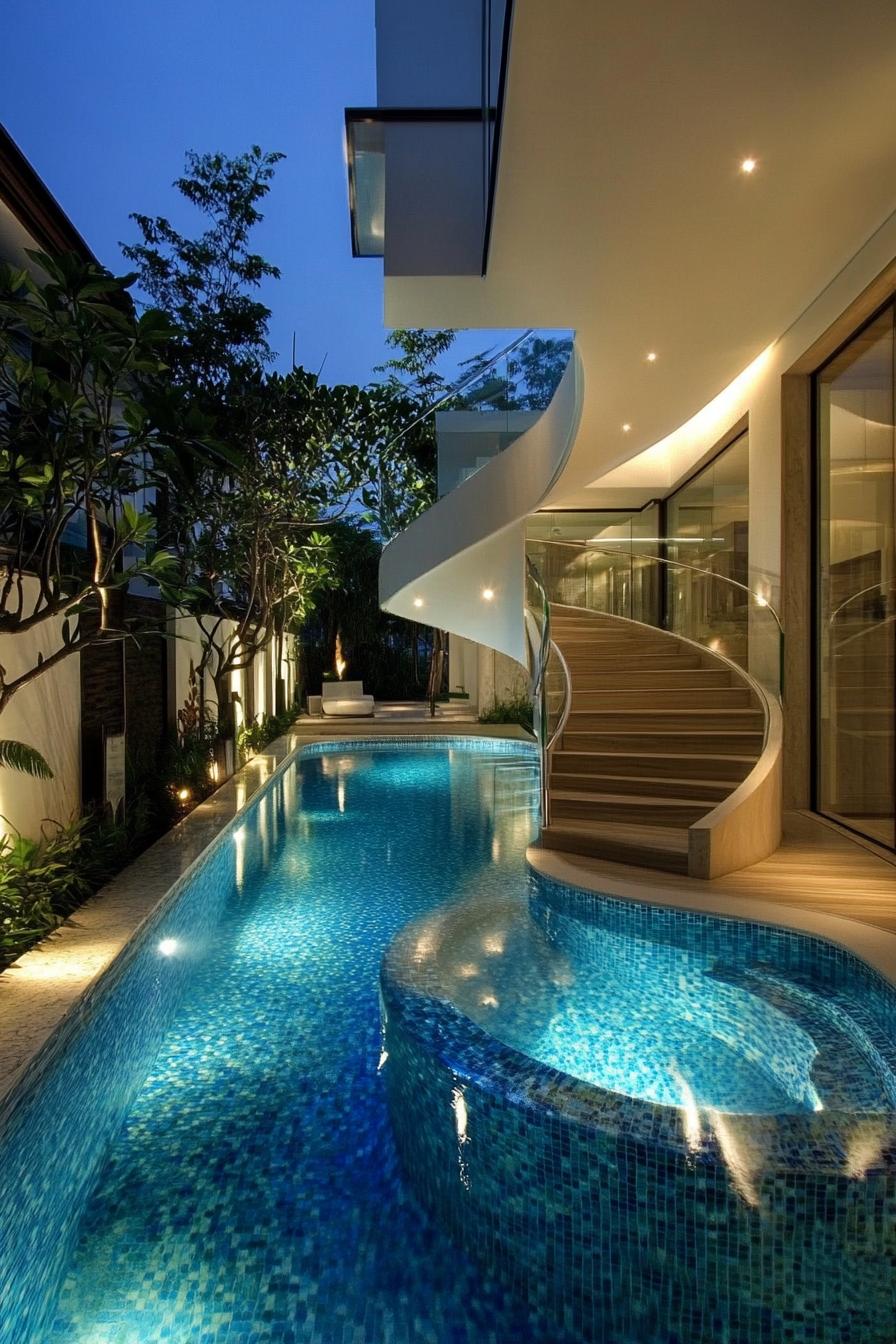 modern mansion with indoor and outdoor connected pool 2