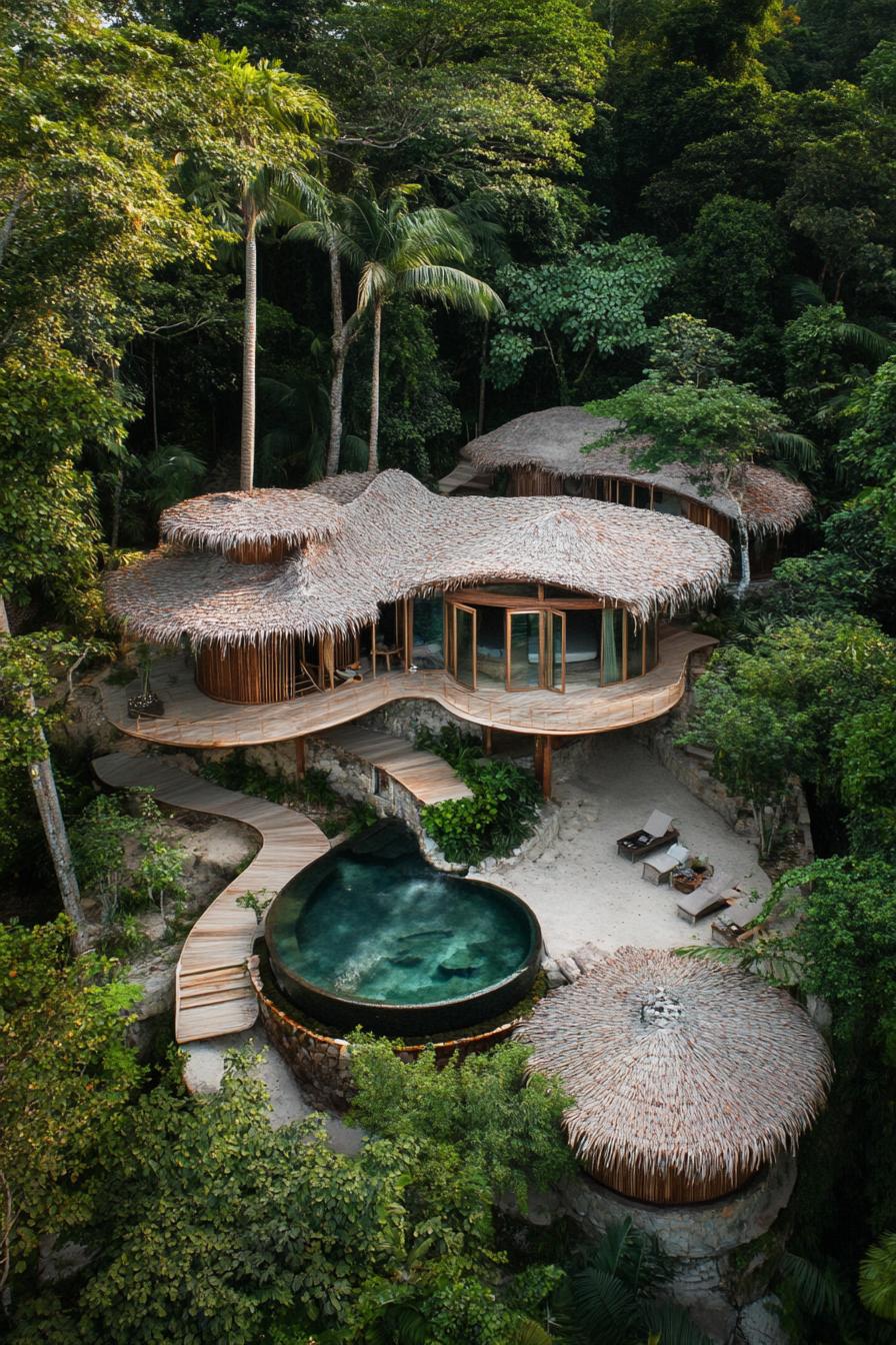 sustainable luxury villa in lush tropical jungle 1