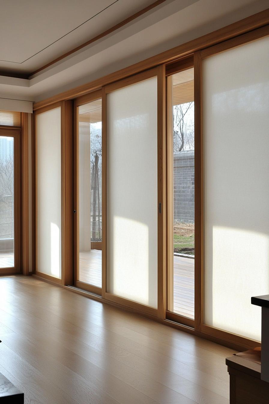 modern Korean home translucent paper sliding doors 1