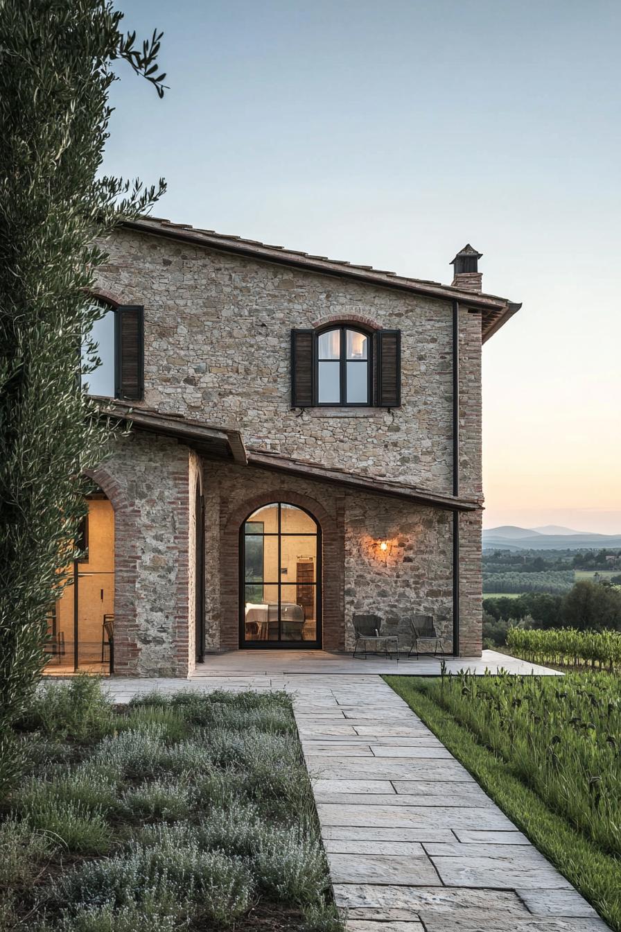 modern farmhouse in Tuscany 1