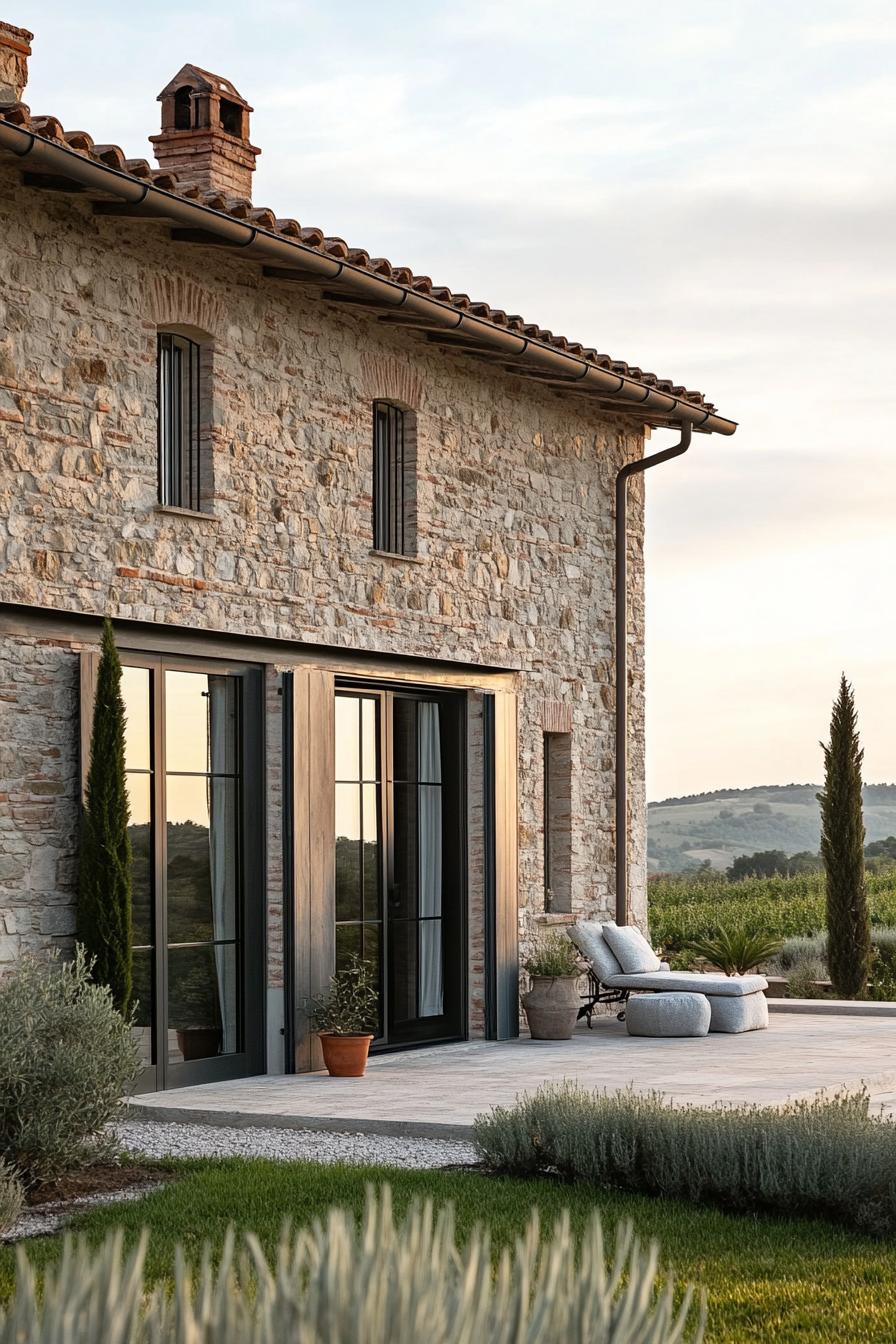 modern farmhouse in Tuscany