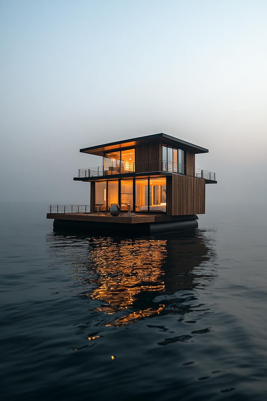 modern floating sea cabin 1