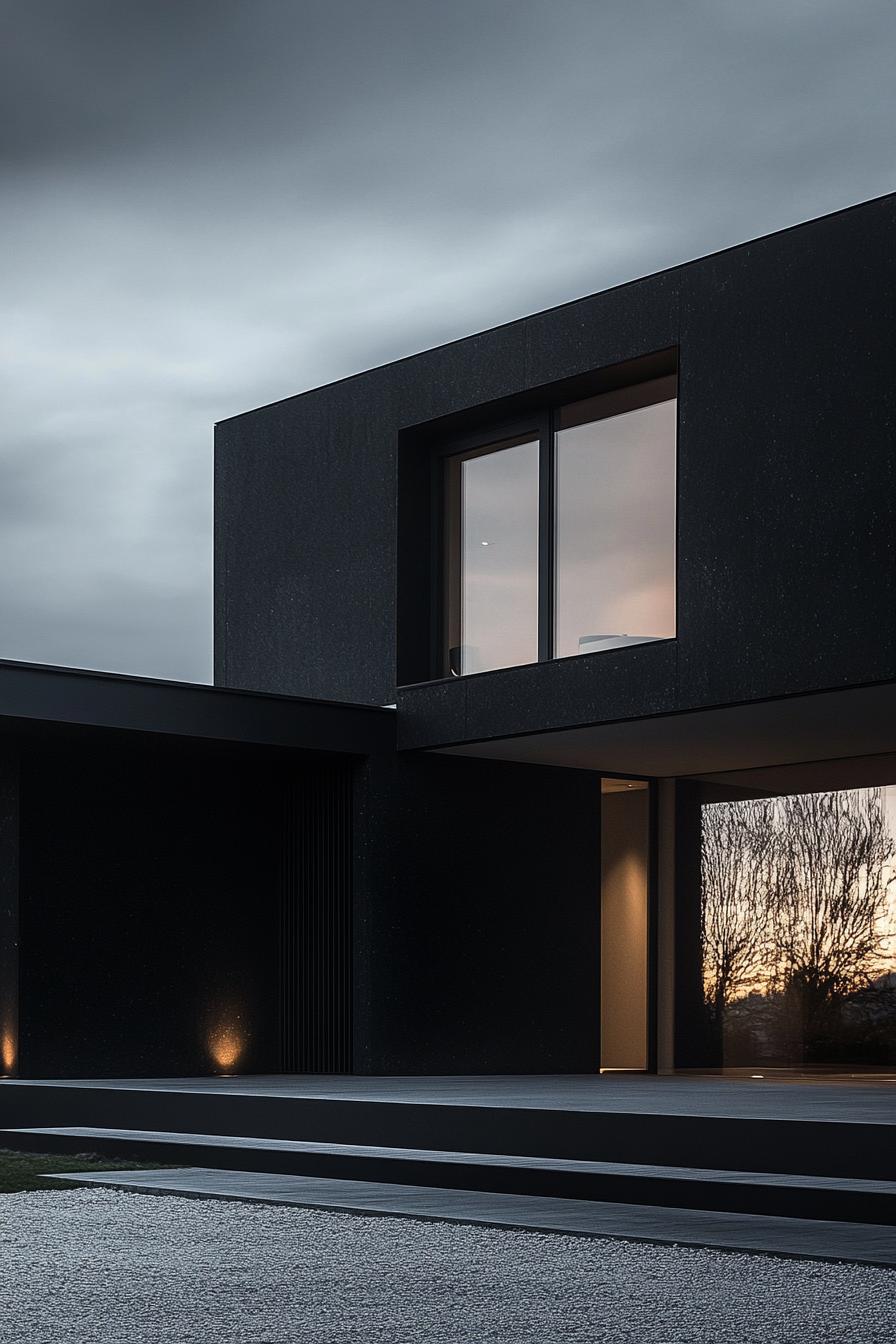 modern minimalist dark obsidian luxury house 2