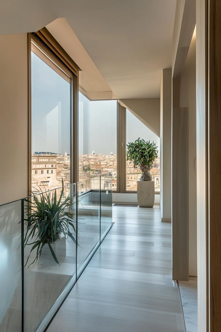 modern penthouse with stunning view over Rome 2