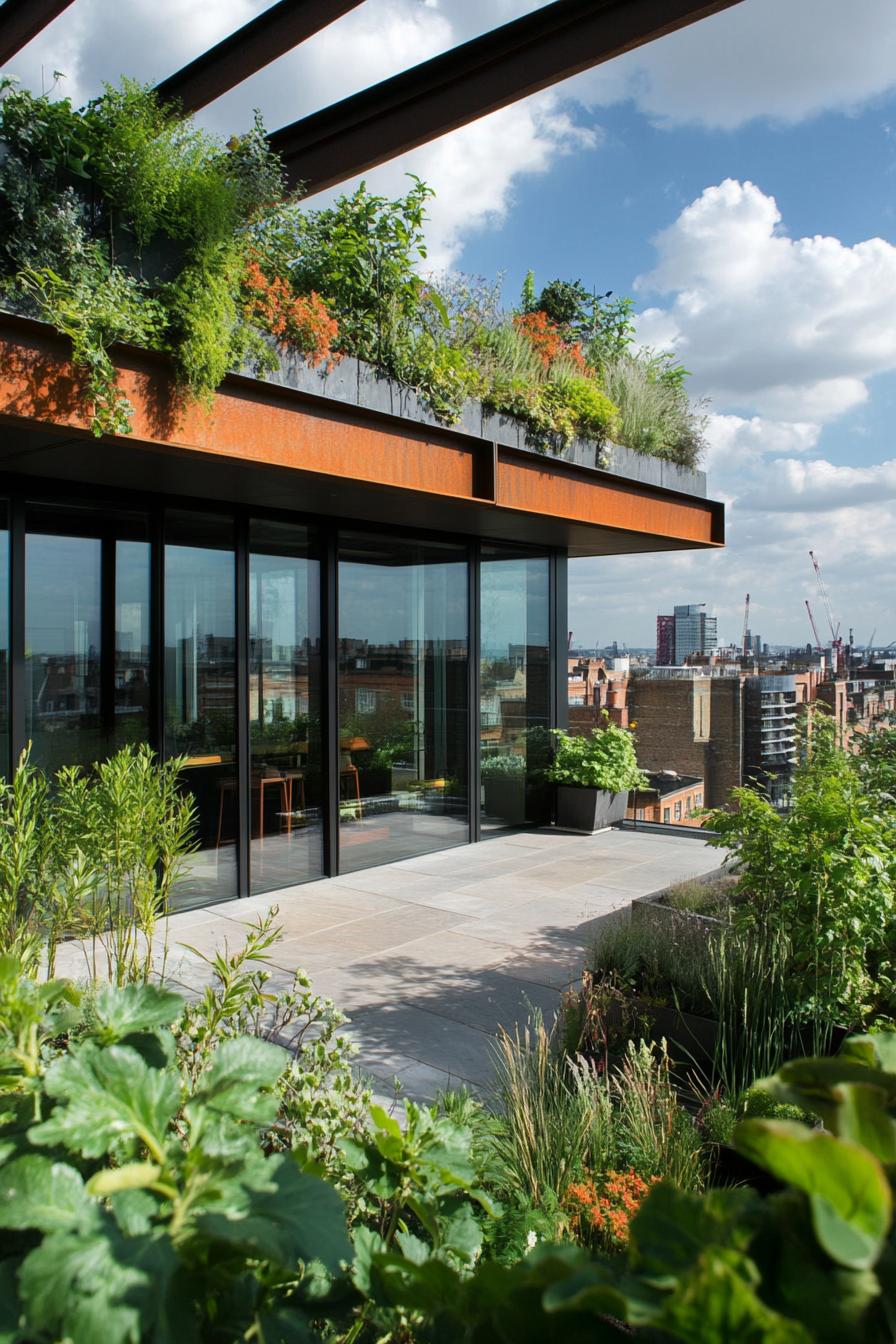 urban luxury penhouse with roof gardens 1