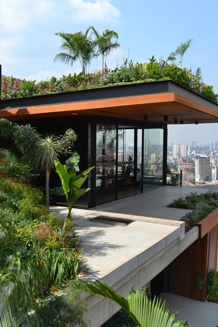 urban luxury penhouse with roof gardens 2