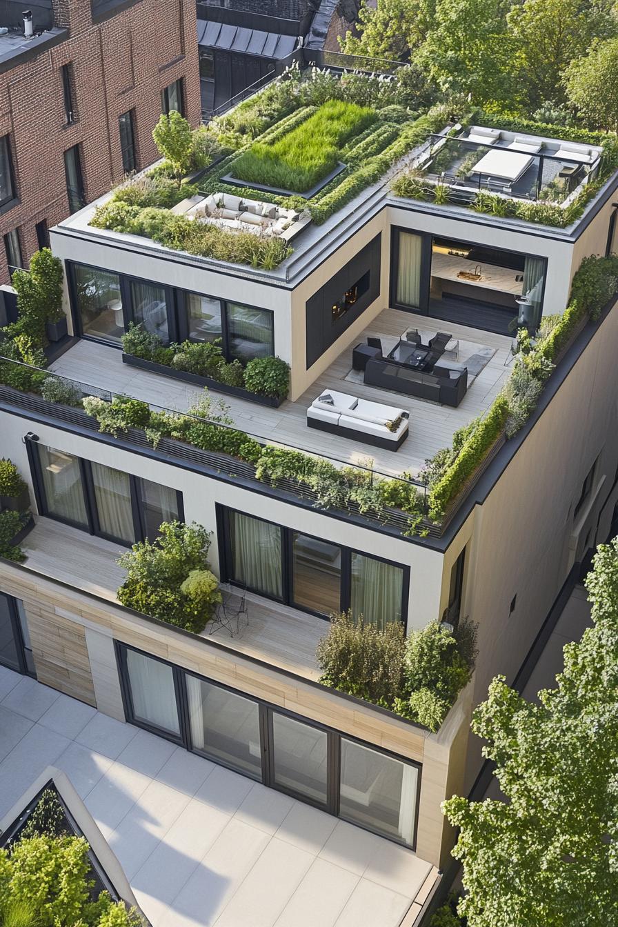 urban luxury penhouse with roof gardens 3