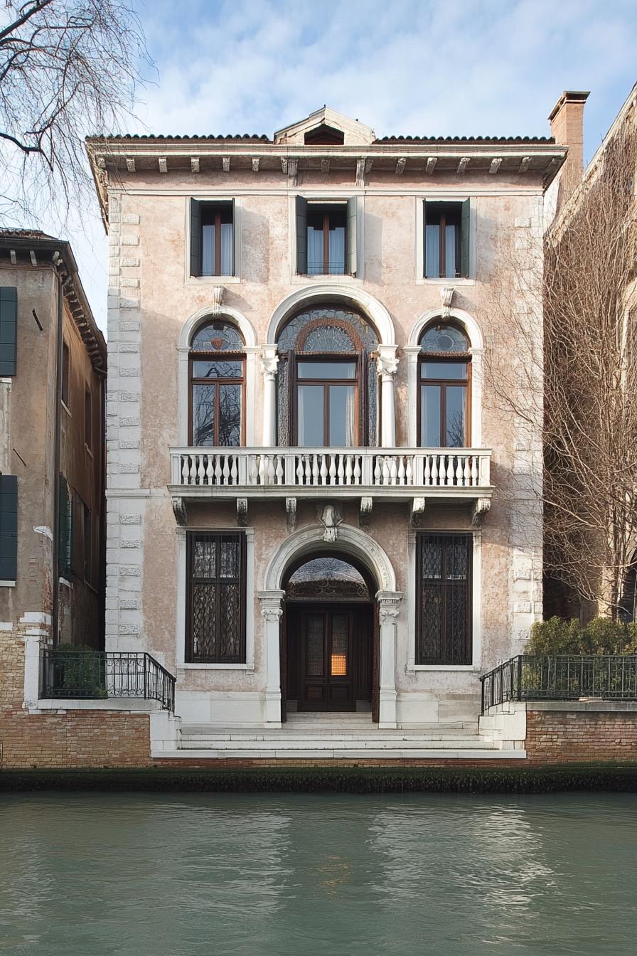 modern house on Venecian canal 2