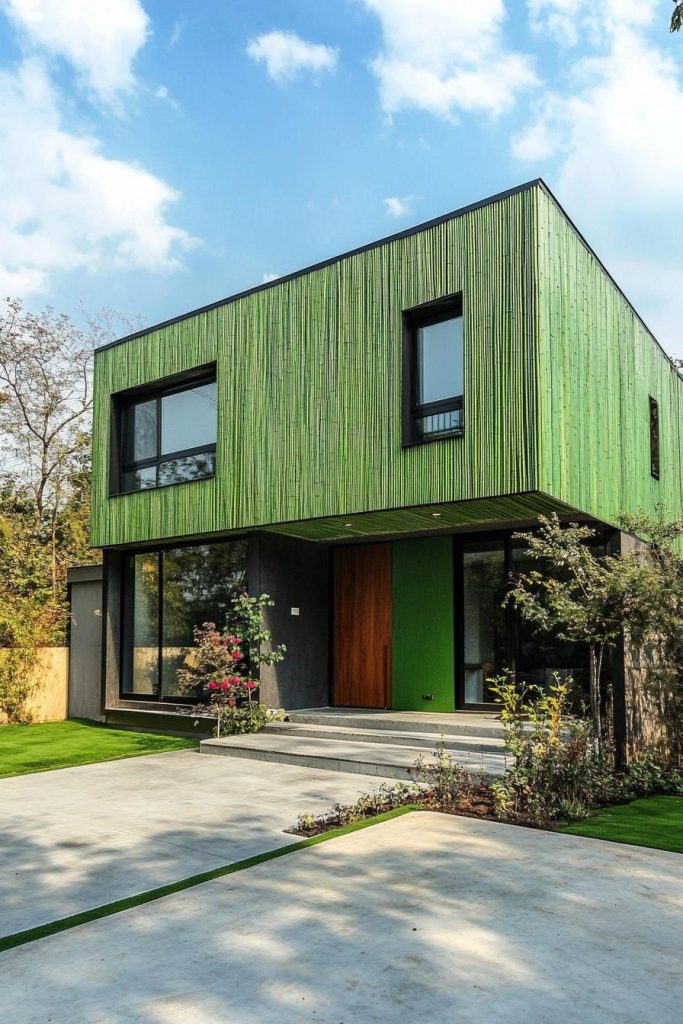 40 Fresh Green Exterior Houses That Are Also Eco-friendly