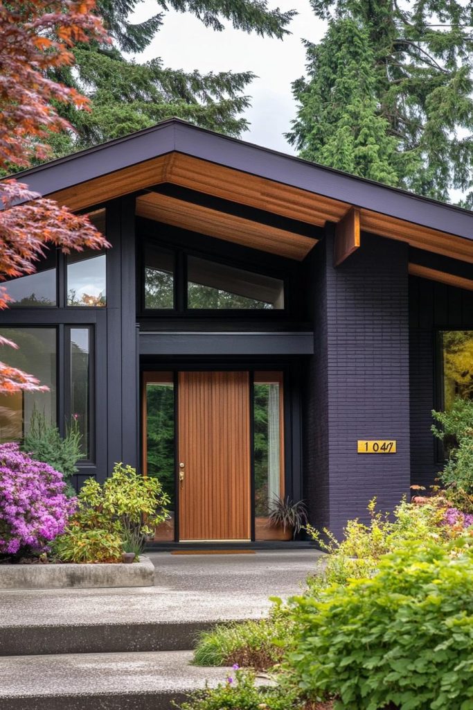 40 Colorful Mid-Century Modern House Exteriors