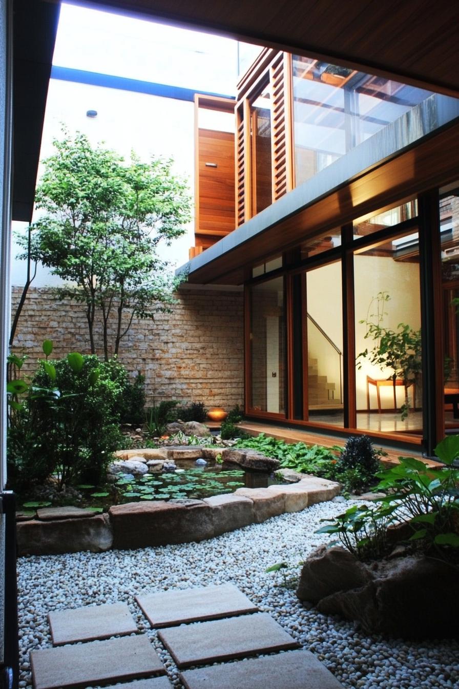 modern house atrium garden 3