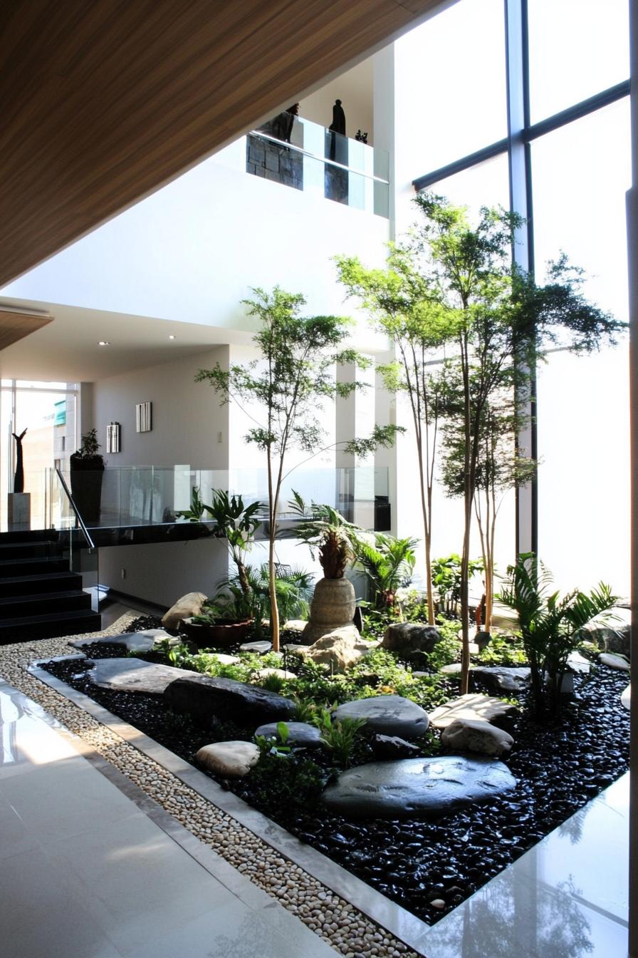 modern house atrium garden