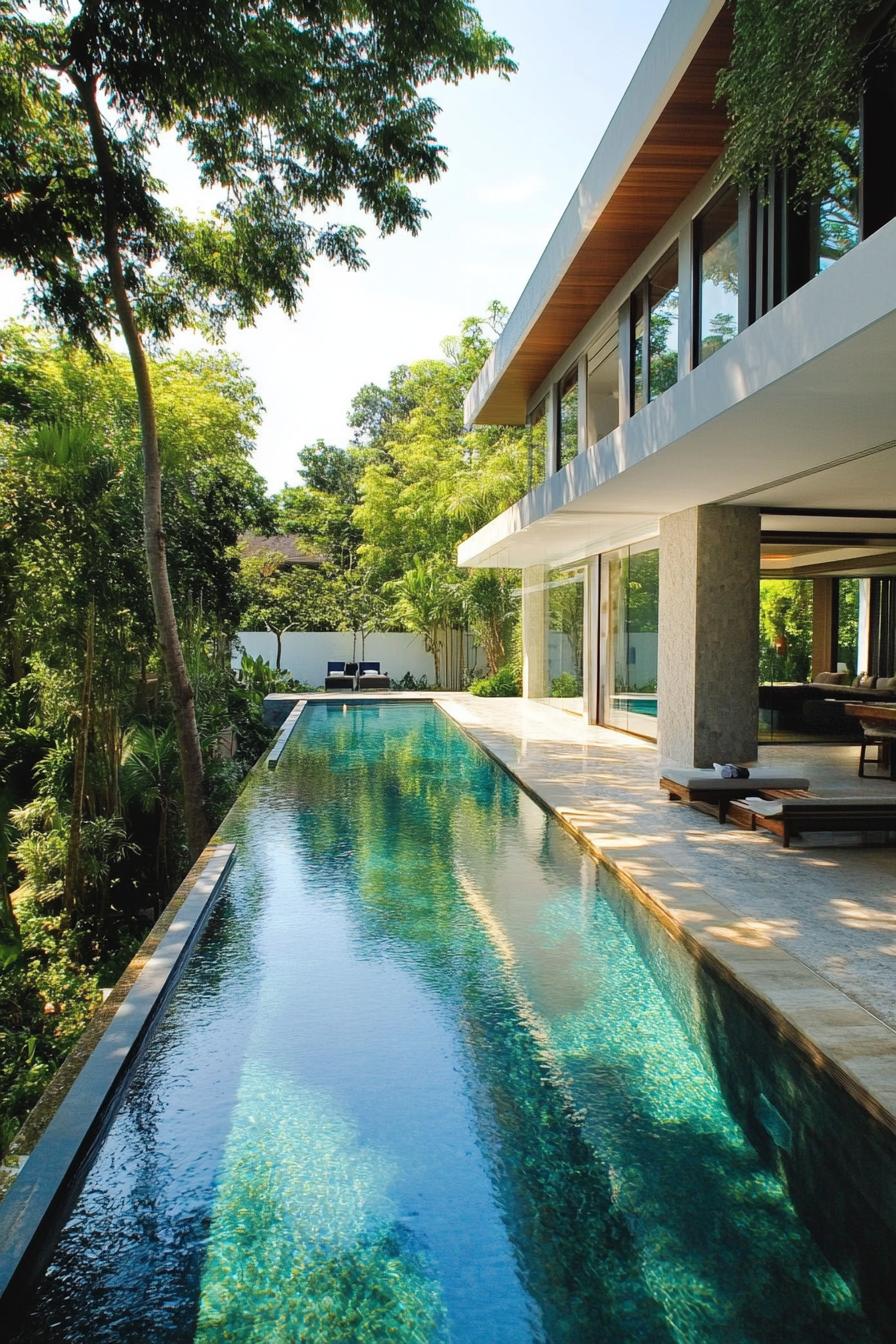 modern mansion with lap pool 2