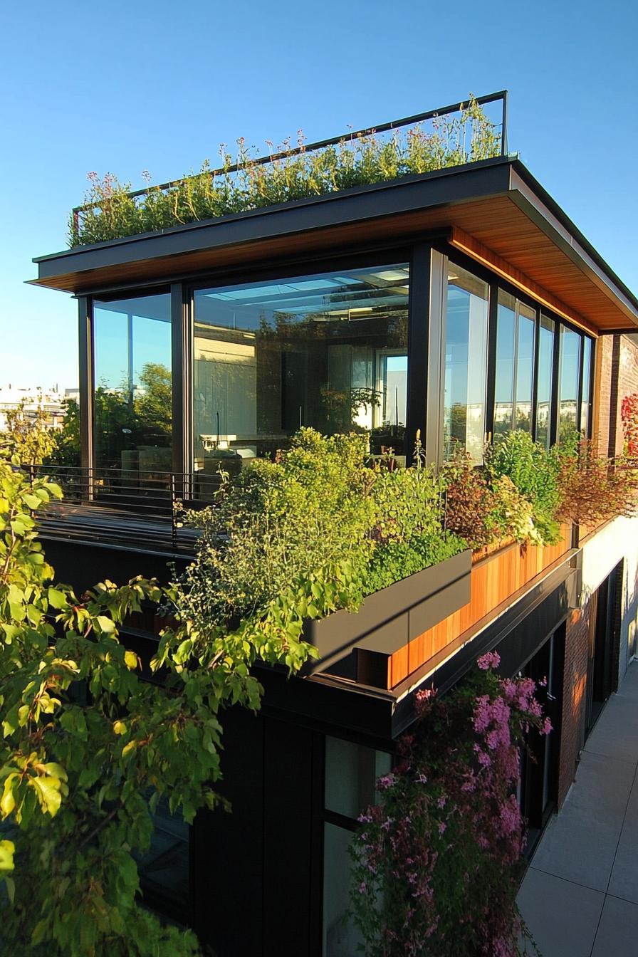 modern rooftop greenhouse 1