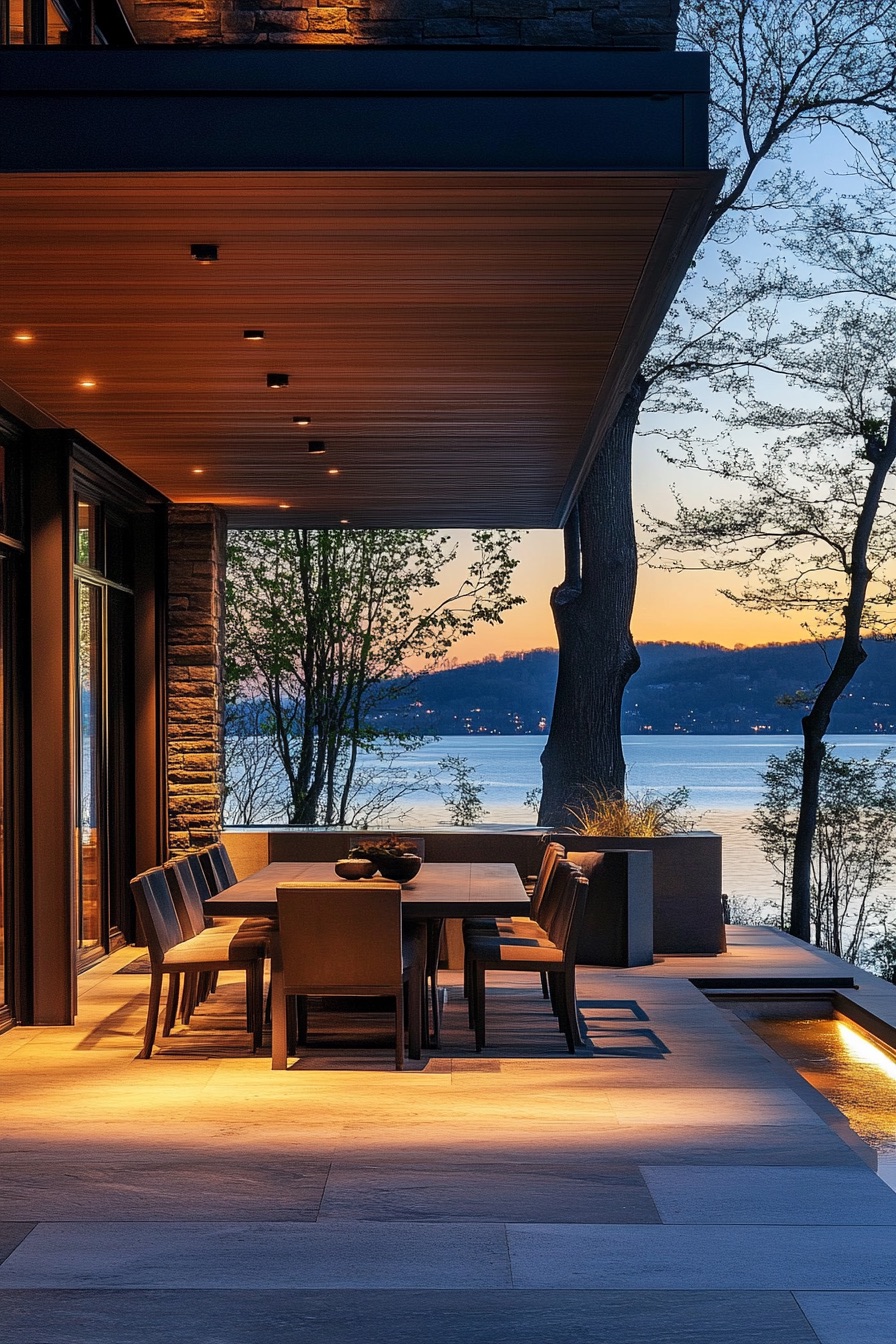 lakeside house indoor outdoor living 1