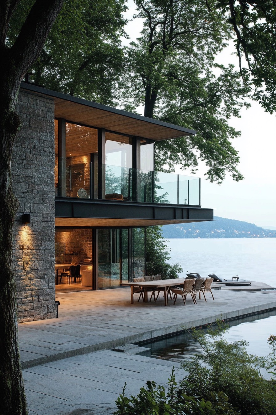 lakeside house indoor outdoor living 4