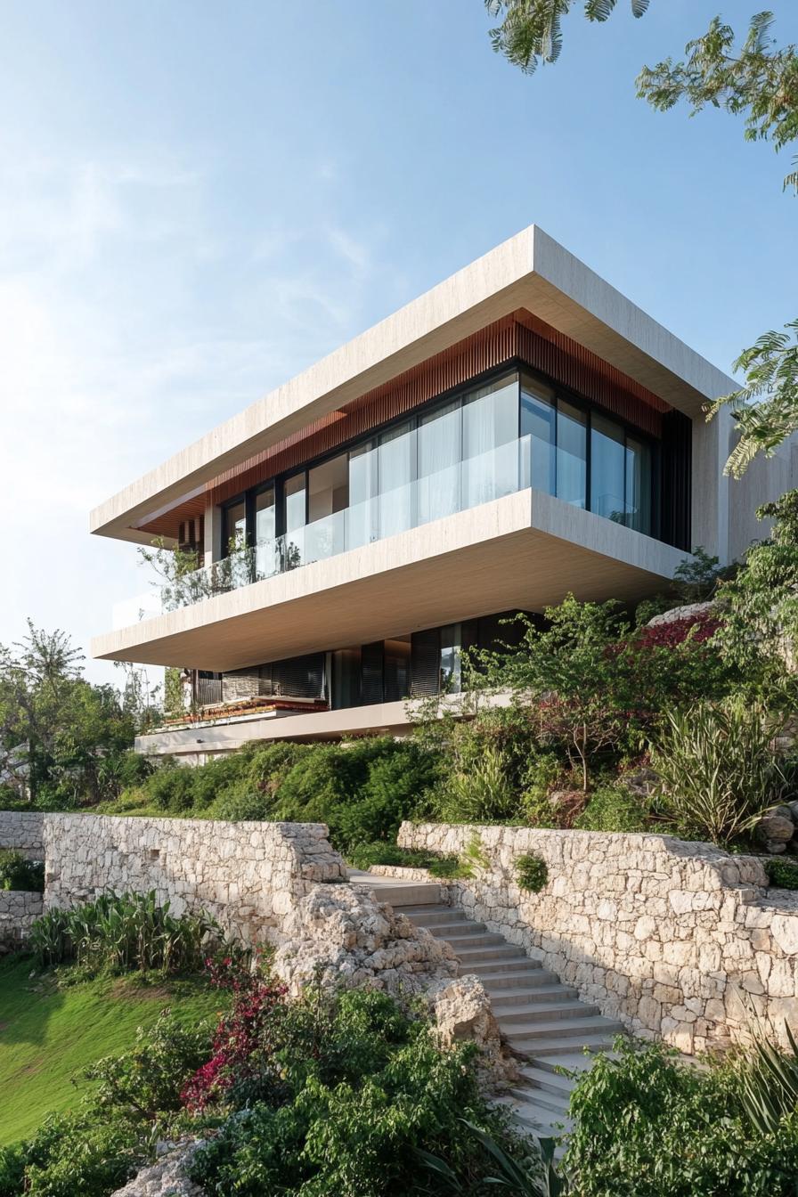 massive modern mansion on ancient ruins 2