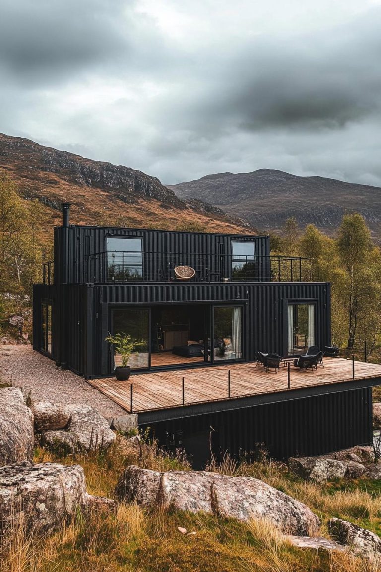 40 Stunning Black Modern Mountain Houses That Will Inspire You