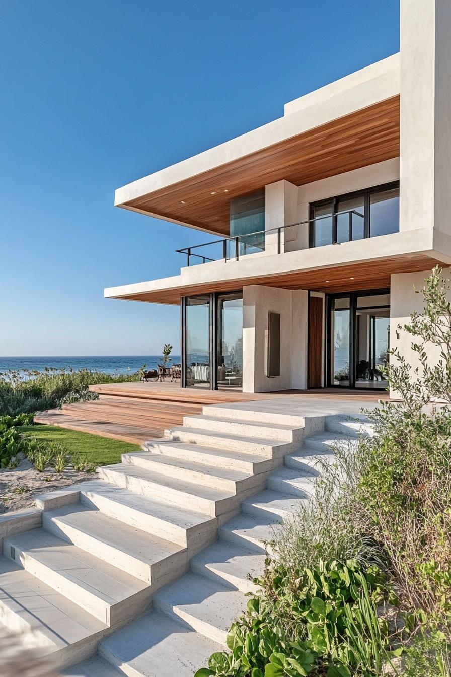 modern geometric beach house 3